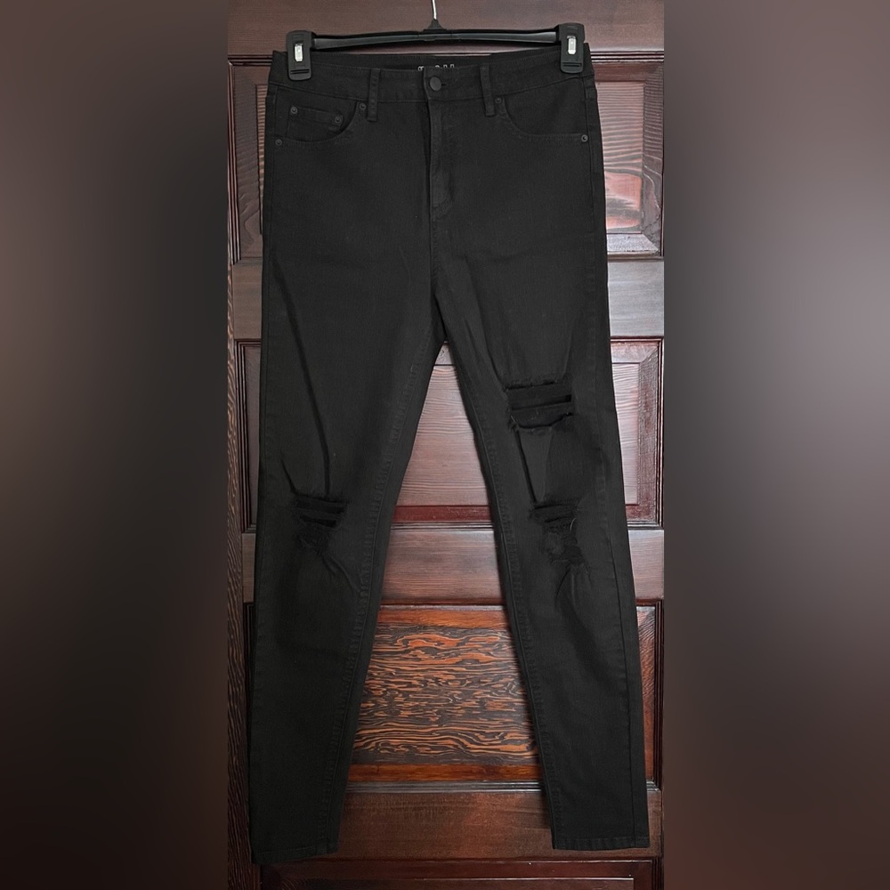 Wild Fable Distressed High Rise Black Skinny Jeans